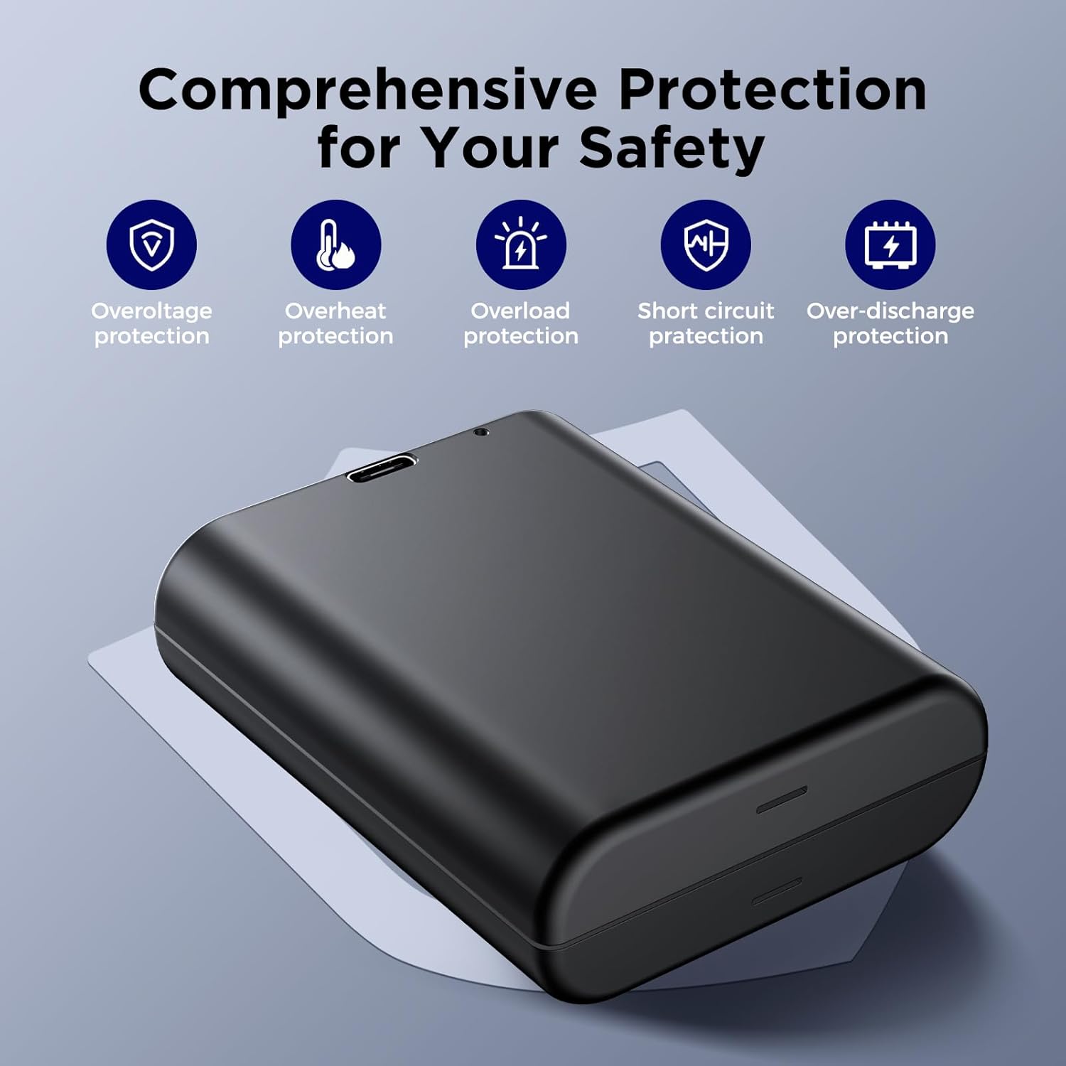 Smrtiplx Rechargeable Battery for S 398/ S600 Smart Lock, 10,000mAh Capacity, Easy to Install and Remove